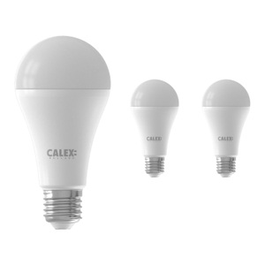 Calex, Mehrfachpackung 3x Calex Smart Standard LED Glühbirne E27 14W 1400lm 2200-4000K | Tuya Wifi - Abstimmbares Weiß, Mehrfachpackung 3x Calex Smart Tuya Wifi E27 Birne 14W 1400lm - 822-840 Abstimmbares Weiß | Dimmbar - Ersatz für 100W