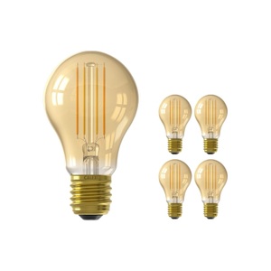 Calex, Mehrfachpackung 5x Calex Smart Standard E27 LED Glühbirne 7W 806lm 1800-3000K Fadenlampe | Tuya Wifi - Abstimmbares Weiß, 