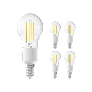 Calex, Mehrfachpackung 5x Calex Smart Kugelförmig LED Glühbirne E14 4,5W 450lm 1800-3000K Fadenlampe | Tuya Wifi - Abstimmbares Weiß, Mehrfachpackung 5x Calex Smart Tuya Wifi E14 Kugel 4.5W 450lm - 818-830 Abstimmbares Weiß | Dimmbar - Ersatz für 40W