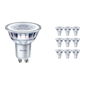 Philips, Mehrfachpackung 10x Philips CorePro LEDspot MV GU10 3.5W 840 36D | Kaltweiß - Ersatz für 35W, Mehrfachpackung 10x Philips Corepro LEDspot GU10 PAR16 3.5W 275lm 36D - 840 Kaltweiß | Ersatz für 35W