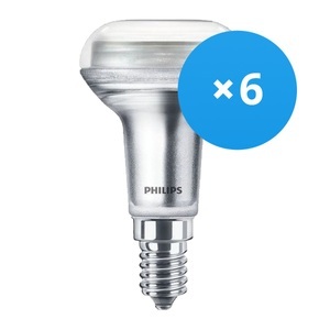 Philips, Mehrfachpackung 6x Philips CorePro LEDspot E14 Reflektor R50 1.4W 827 36D | Extra Warmweiß - Ersatz für 25W, Mehrfachpackung 6x Philips Corepro LEDspot E14 R50 1.4W 105lm 36D - 827 Extra Warmweiß | Ersatz für 25W