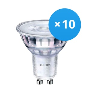 Philips, Mehrfachpackung 10x Philips CorePro LEDspot MV GU10 2.7W 840 36D | Kaltweiß - Ersatz für 25W, Mehrfachpackung 10x Philips Corepro LEDspot GU10 PAR16 2.7W 230lm 36D - 840 Kaltweiß | Ersatz für 25W
