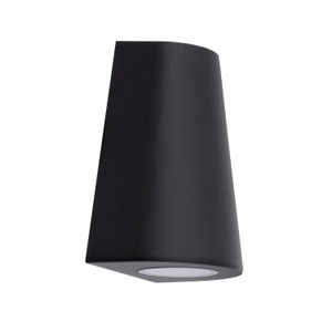 Other, Wandleuchte Oberflächenhalterung Bulkhead LED Magna Oben-Unten Schwarz IP45 | Geeignet für 70W 2x GU10, 