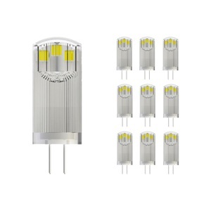 Noxion, Mehrfachpackung 10x Noxion LED Bolt G4 1.8W 830 12V | Warmweiß - Ersatz für 20W, Mehrfachpackung 10x Noxion Bolt LED Capsule G4 1.8W 200lm - 830 Warmweiß | Ersatz für 20W