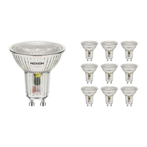 Noxion, Mehrfachpackung 10x Noxion LED-Spot GU10 4.8W 827 36D 450lm | Extra Warmweiß - Ersatz für 65W, Mehrfachpackung 10x Noxion LED-Spot GU10 PAR16 4.8W 450lm 36D - 827 Extra Warmweiß | Ersatz für 50W