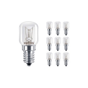 Philips, Mehrfachpackung 10x Philips SpecialtyGlühbirne Appliances 25W E14 230V Klar Dimmbar | Backofen | Kühlschrank, Mehrfachpackung 10x Philips SpecialtyGlühbirne Appliances 25W E14 230V Klar Dimmbar | Backofen | Kühlschrank