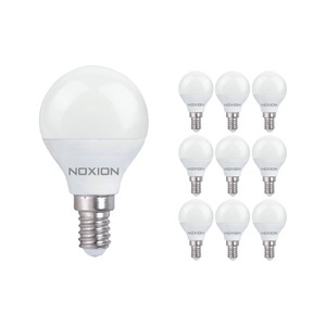 Noxion, Mehrfachpackung 10x Noxion Lucent Lustre LED E14 Kugel Matt 4.5W 470lm - 827 | Ersatz für 40W, Mehrfachpackung 10x Noxion Lucent Lustre LED E14 Kugel Matt 4.5W 470lm - 827 Extra Warmweiß | Ersatz für 40W