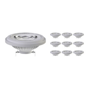 Mehrfachpackung 10x Noxion Lucent LED-Spot G53 AR111 7.4W 530lm 24D - 930 | Höchste Farbwiedergabe - Dimmbar - Ersatz für 50W