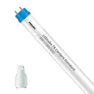 Philips, Philips 8-W-T8-LED-Röhrenlampe CorePro LEDtube, 800 lm, 600 mm, neutralweiß (4000 K), KVG/VVG, Philips 8-W-T8-LED-Röhrenlampe CorePro LEDtube, 800 lm, 600 mm, neutralweiß (4000 K), KVG/VVG