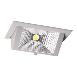 LumiParts, LumiParts LED Deckenstrahler Wallwasher Wally mittel 27W 4000K 3850lm Grau | Kaltweiß, LumiParts LED Downlight Wallwasher Wally mittel Grau 27W 3850lm 78x100D - 840 Kaltweiß - 238x145mm