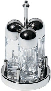 ALESSI, Alessi 5073 Menage: Salz, Pfeffer und Zahnstocher, 