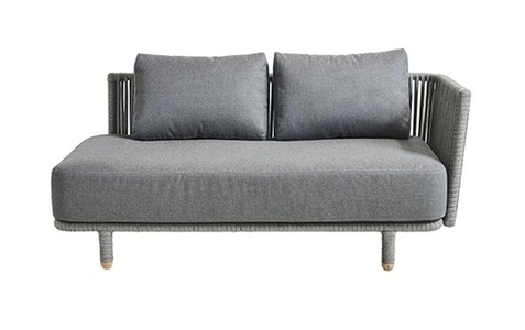 Cane-line, Cane-Line Moments 2 Sitzer Modulsofa Links/Rechts, 