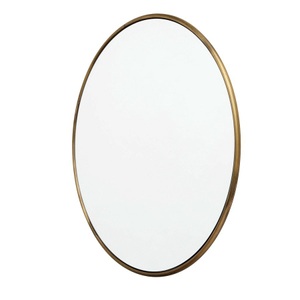 Muubs, Muubs Wall mirror round Copenhagen L Antique brass, 