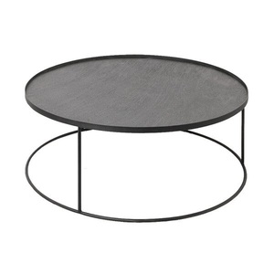 Ethnicraft, Ethnicraft Round tray coffee table, 