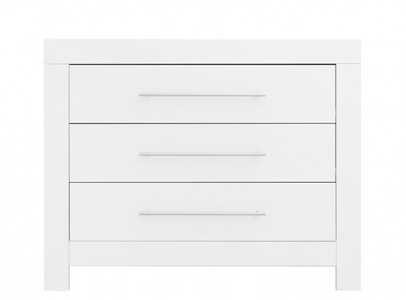 Bopita, Bopita Kommode Mit 3 Schubladen Verona Weiss, 