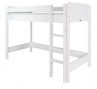 Bopita, Bopita Hochbett 90x200 Jente Weiss mit Gerader Treppe, 
