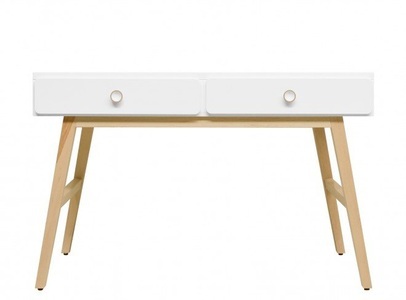 Bopita, Bopita Schreibtisch Mila Weiss/natur, 
