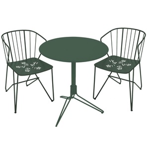 Fermob, Fermob 2 Flower Gartenstühle + 1 Flower Gartentisch, 