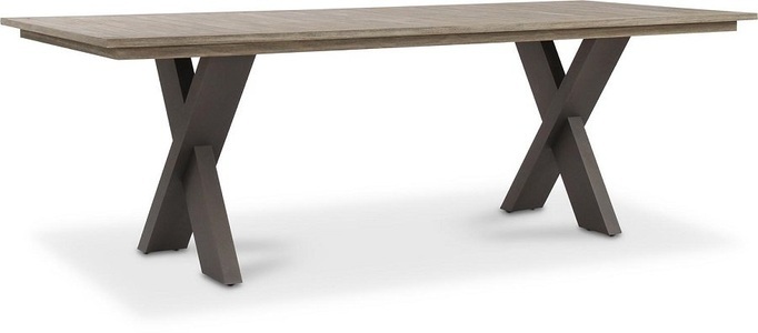 Morosi, Morosi Cruz Gartentisch, 240x100/75cm, Grau/Metallic, 