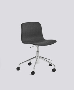 Hay, Hay About A Chair AAC 50 Polished Aluminium Black Remix 173 Front Upholstery, 