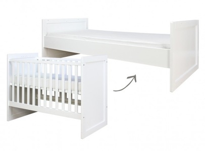 Bopita, Bopita Kombi Umbau-Bett 60x120/90x200 Weiss, 
