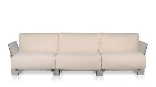KARTELL, Kartell Pop Dreisitzer Einfarbigen Trevira, 