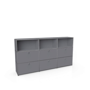 Flexcube, Flexcube Regal mit 6 Schubladen / mit 6 Klappen, 