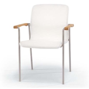 Fischer Möbel, Fischer Möbel Air Sessel mit Teak-Armlehnen, 
