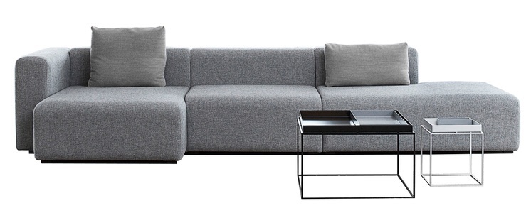 Hay, Hay Mags Sofa - L 338 cm - Armlehne links, 
