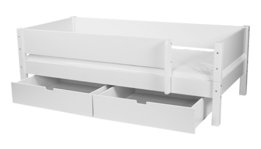 Manis-h, Manis-h Kinderbett mit farbigen Schubladen, 