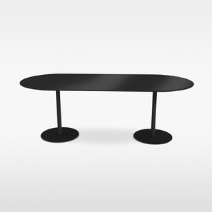 Massproductions, Massproductions Odette Dining Table with Top Oval 210 x 90, 