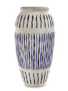 Serax Tall Paper Vase Blue/White D41 H78