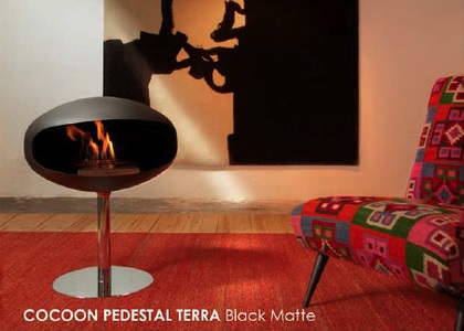 Cocoon Fires, Cocoon Fires Pedestal Terra Black Matte, 