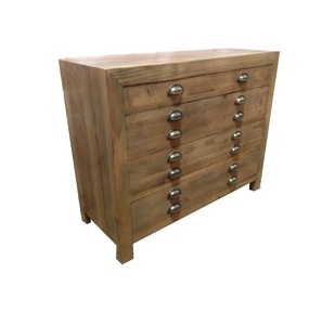 Antic Commode Architecte 100 x 40 x 80