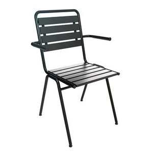 stol, Stol Stuhl Mit Armlehnen Absolutblack, 