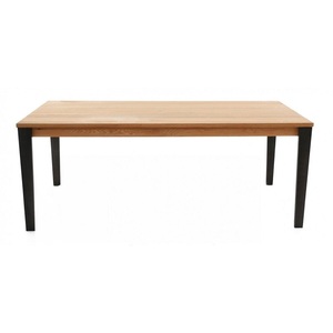 Zago, Zago Table à Manger Rectangulaire 180 x 90 cm en Chêne et Métal Eclypse, 