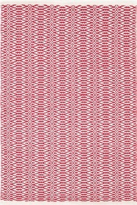 Dash and Albert, Dash and Albert Fair Isle Red/Ivory Cotton Woven Rug, 