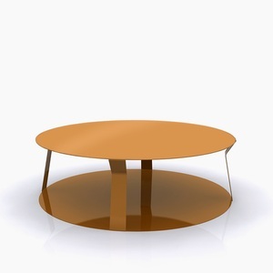 Meme Design, Meme Design FREELINE 2 Round Coffee Table Made of Metal Ø 80 x 25 H cm, 