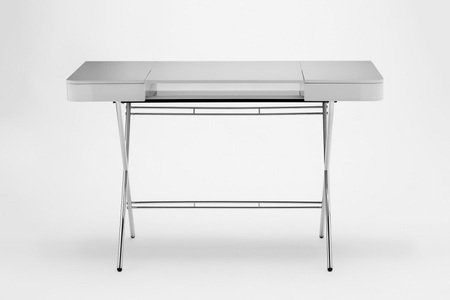 Adentro, Adentro Cosimo Desk Grey glossy lacquered, 