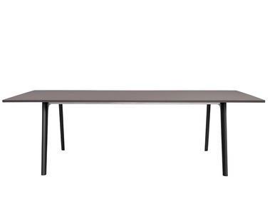 Fritz Hansen, Fritz Hansen Pluralis Ks412B Tisch 242X120 Cm Schwarze Pulverbeschichtete Beine, 