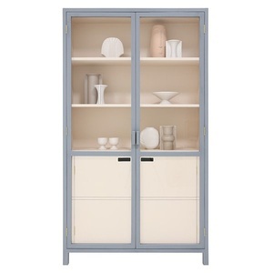 HK Living, HK Living Display Cabinet Grey/Nude, 