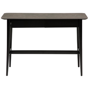 Dan-Form, Dan-Form PASSO console table Grey ceramic with black stained ash legs, 
