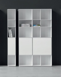 Piure, Piure - Nex Pur Box - Regal mit Tür Farbe Weiss 211,5 cm Höhe - Unten, 