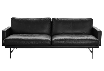 Fritz Hansen, Fritz Hansen Lissoni Sofa Pl112 2 Sitzer Sofa Leder, 