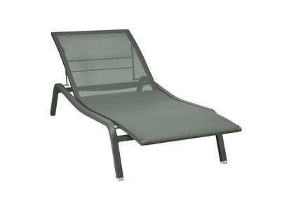 Fermob, Fermob Alizé Sonnenliege, Schrägstellbarer, stapelbarer Liegestuhl Alizé metall beige /Breite 80 cm - 5 Positionen - Fermob beige en metall