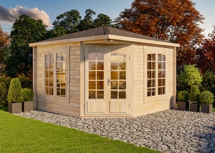 Alpholz, 5-Eck Gartenhaus Modell Josephine-40 B, 5-Eck Gartenhaus Modell Josephine-40 B