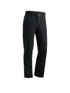 Maier Sports, Maier Sports Outdoorhose »Halitit M«, Herren Funktionshose, robuste Wanderhose, 3 Taschen + Gürtel, Reg. Fit, MAIER Herren Wanderhose Halitit schwarz | 52 (lang)