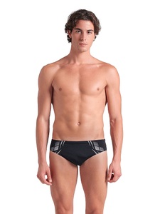 ARENA, ARENA Herren Badeslip Poseidonia schwarz | 58