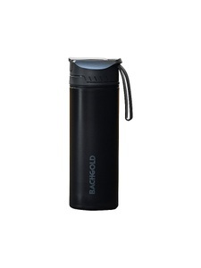 BACHGOLD, BACHGOLD Trinkflasche Selfpress Wasserfilter schwarz