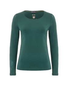 The Spirit of OM, THE SPIRIT OF OM Damen Yogashirt Chakra-Flower Bambus dunkelgrün | XS, THE SPIRIT OF OM Damen Yogashirt Chakra-Flower Bambus dunkelgrün | XS